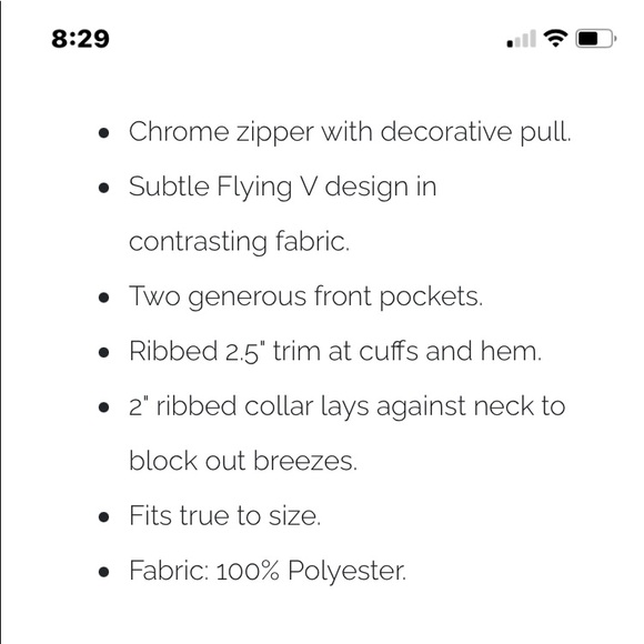 Zyia Active Fleece Jacket Flying V Cream Bomber Style Size L - Picture 3 of 15